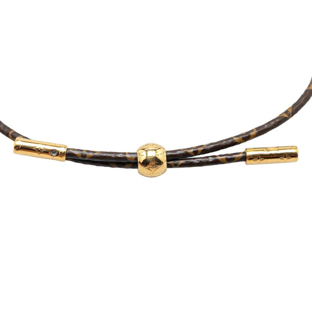 LOUIS VUITTON Brown Monogram Love Charm Bracelet - Picture 4 of 7